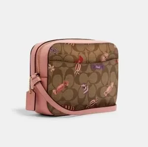 Coach Bags Coach Mini Camera Bag In Signature Canvas With